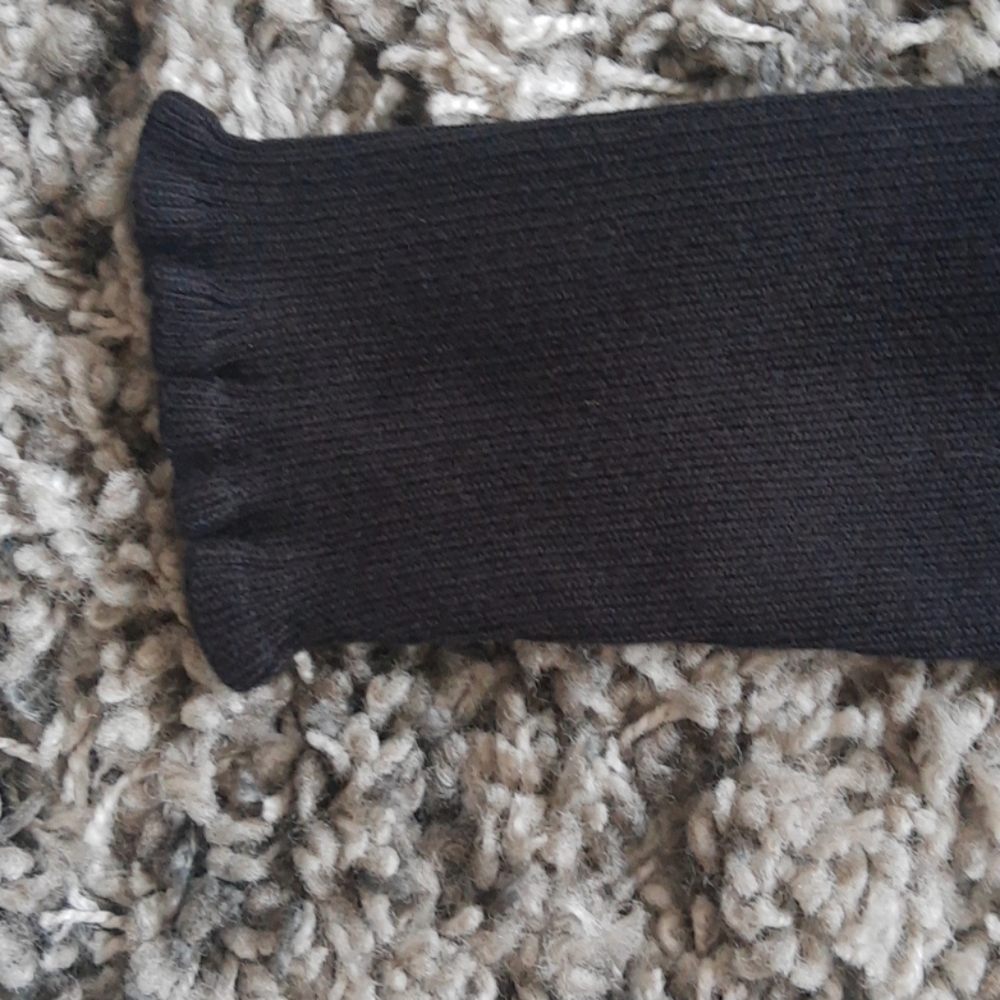 Ann Taylor Black Long Sleeve Ruffle Sweater XS - Picture 6 of 6